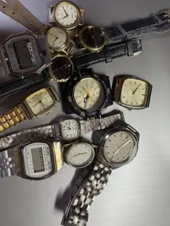 I①【ジャンク】腕時計メーカー混合 まとめ売り 11本セットSEIKO ALBA