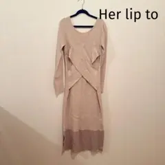 2025年最新】her lip to ニットワンピースの人気アイテム - メルカリ