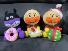 アンパンマン バイキンマン　ぬいぐるみ 3体セット