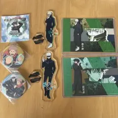 【まとめ売り】呪術廻戦グッズ7点セット〈缶バッジ・アクスタ・ブロマイド〉