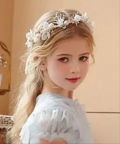 カチューシャ　ウェディング　ヘアアクセサリー 結婚式　パール　ヘッドドレス髪飾り