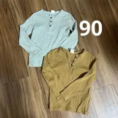 H&M オーガニックコットン Tシャツ 2枚セット 98cm 着画あり