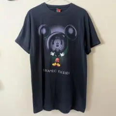90s　ミラー反射ミッキー　ディズニー　Tシャツ　size L　ミッキータグのサムネイル