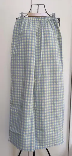 チェック柄 カジュアルパンツ