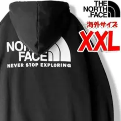 ノースフェイス パーカー メンズ バックプリント 黒 海外XXL 日本4L tb
