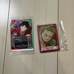 ワンピース 1番くじプロモカードとG賞カードデザインアクリルスタンド