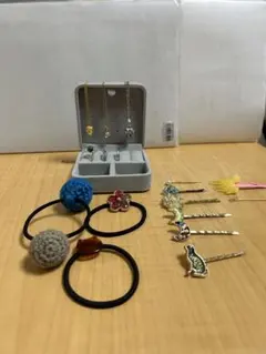 アクセサリーセット　ヘアピン　ヘアゴム　ネックレス　指輪