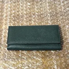 美品 BURBERRY ノバチェック キーケース ダークグリーン 4連のサムネイル
