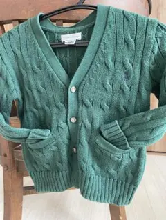 Ralph Lauren ケーブルニット コットン Vネック カーディガン