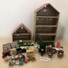 シルバニアファミリー 建物・家具・人形 大量まとめ売り ミニチュア レア 廃盤