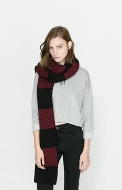 美品ザラZARAクロップドスウェットシャツSネップA150104灰