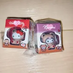 サンリオ　ミニチュアパッケージチャーム　ハローキティ クロミ カプセルトイセット