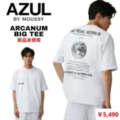 新品□アズールバイマウジー□アルカナム ビッグTシャツ□フリーサイズ 白