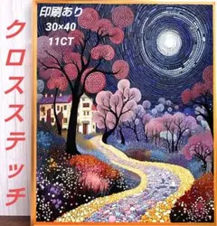 クロスステッチ刺繍キット　印刷あり　30×40　11CT