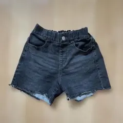 GLOBAL WORK デニムショートパンツ 140cm ダークグレー