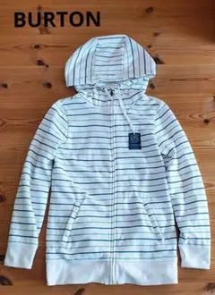 Burton フード付きストライプパーカー XSサイズ