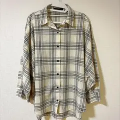 《インナーSET×ルーズシルエット》レディース チェックシャツ タンク付きのサムネイル