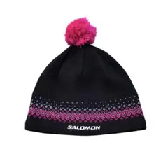 【00’s】SALOMON サロモン　ビーニー　ボンボンニット帽　古着　Y2Kのサムネイル