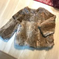 極美品✨️ ストロベリーフィールズ　ラビットファー コート　リバーシブル　毛皮 2025年最新】STRAWBERRY-FIELDS レディース 毛皮・ファーコート