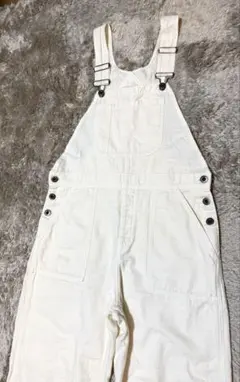 ZARA サロペット オーバーオール ホワイト レディース 春夏