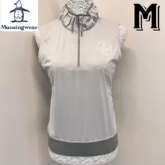 Munsingwear マンシングウェア　レディース　ゴルフベスト　上着　グレーのサムネイル