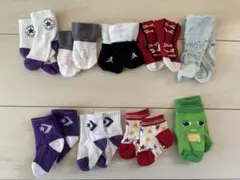 新生児　1歳児　ベビー　靴下 6足セット エアジョーダン　converse
