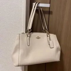 【COACH】クロスグレーンレザースモールクリスティーキャリーオール バッグ