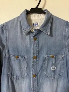 Lee デニムシャツワンピース ライトブルー