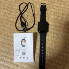 ★ブラック スクエア型 スマートウォッチ 本体★