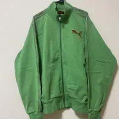プーマ 緑色 ジップアップジャケット