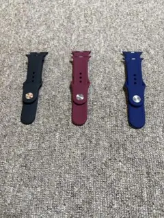Apple Watch用シリコンバンド44mm用　3色セット