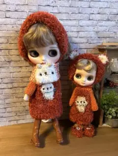 251203オレンジ　ネオブライス ＆ミディブライスセット★くま太郎