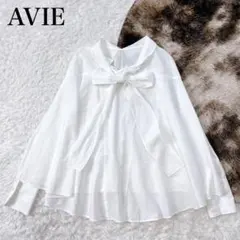 美品✨ アビィ ボウタイ ポンチョ風 ブラウス 洗える 近年モデル