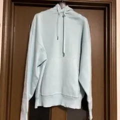 CABaNカシミヤコットンパーカー ライトブルーのサムネイル