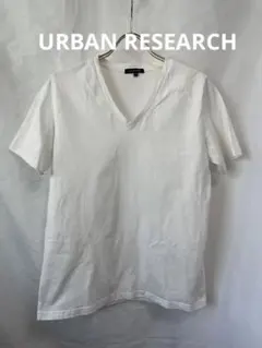 URBAN RESEARCH ホワイト Vネック Tシャツ 38