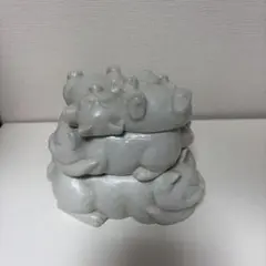 株式会社鞆甚 福山名物鯛すし 陶器 容器 入れ物 駅弁 レトロ 当時物 