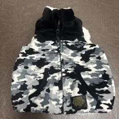 迷彩柄フード付きダウンベスト 90cm