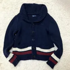 fred perry フレッドペリー　厚手ニット　ショールカラー　　ウール　Mのサムネイル