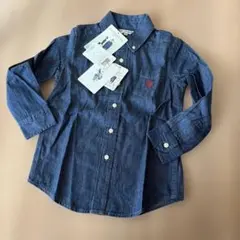 U.S. POLO ASSN. 長袖シャツ 110cm デニムブルー