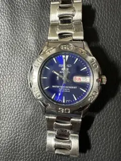 SEIKO 5 7S36-00A0 青文字盤 自動巻き 稼働品 メンズ腕時計