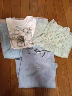 ワンピース、長袖 3着まとめ売り　130