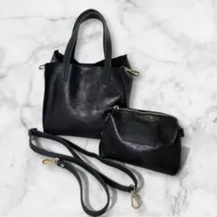 AULENTTI★ポーチ付き2weyレザーショルダー・トートバックのサムネイル