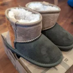 冬用ファー裏地付きショートブーツ