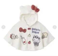 【gelato pique】【BABY】スムーズィーポンチョ　 サンリオ　キティ