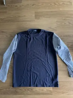 BACK NUMBER 長袖Tシャツ Lサイズ ネイビー