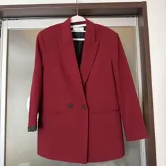 ボルドー色ZARAジャケット Sサイズ