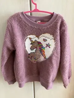 120cm トップス　裏起毛