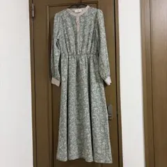 r.p.s 花柄 ロングワンピース グリーンのサムネイル