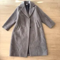 【大人気完売品】PLST/プラステシャギーチェスターコート　グレー　M