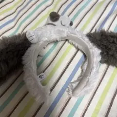 USJ Disney動物耳カチューシャ グレーと白